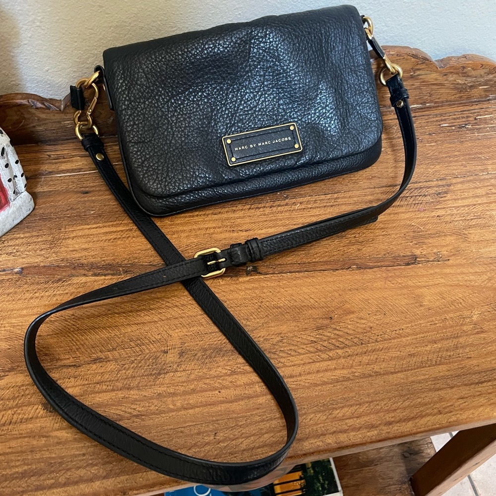 Marc by Marc Jacob pebbled leather black Crossbody bag
